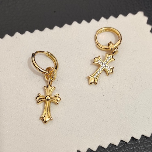 Replica Chrome Hearts Earrings For Women #1080475 $36.00 USD for Wholesale