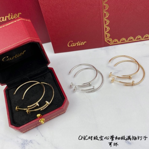 Replica Cartier Earrings For Women #1080602 $60.00 USD for Wholesale