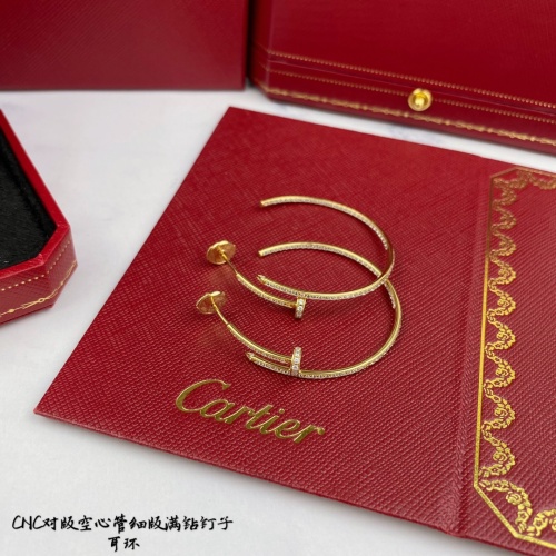 Replica Cartier Earrings For Women #1080604 $60.00 USD for Wholesale