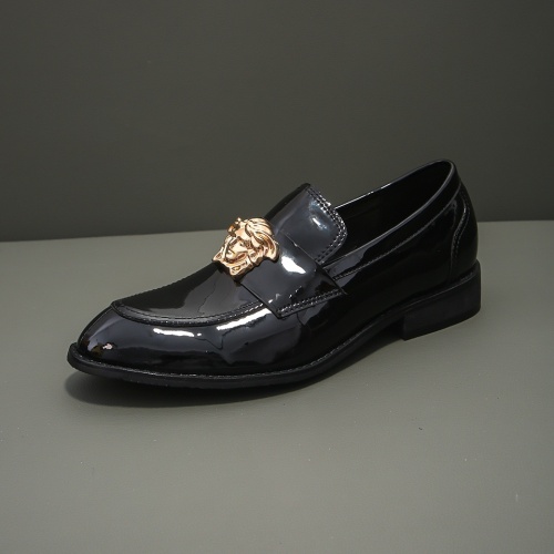 Replica Versace Leather Shoes For Men #1080755 $76.00 USD for Wholesale