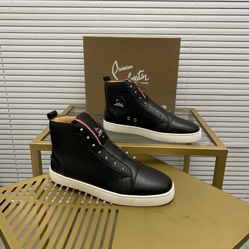 Christian Louboutin High Top Shoes For Men #1081006 $92.00 USD, Wholesale Replica Christian Louboutin High Top Shoes