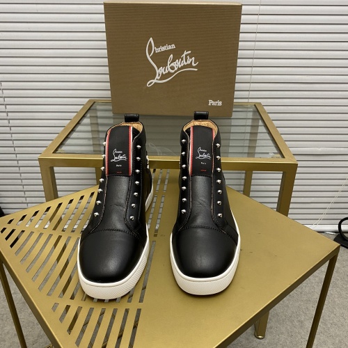 Replica Christian Louboutin High Top Shoes For Men #1081006 $92.00 USD for Wholesale