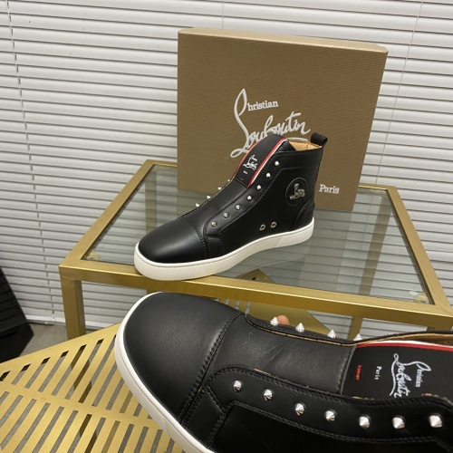 Replica Christian Louboutin High Top Shoes For Men #1081006 $92.00 USD for Wholesale