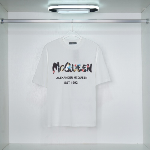 Alexander McQueen T-shirts Short Sleeved For Unisex #1081050 $32.00 USD, Wholesale Replica Alexander McQueen T-shirts