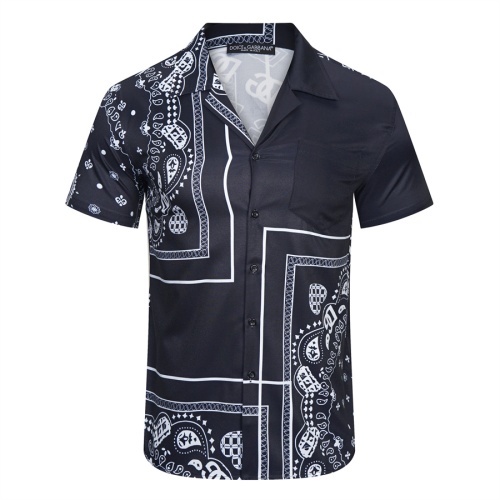 Dolce & Gabbana D&G Shirts Short Sleeved For Men #1081297