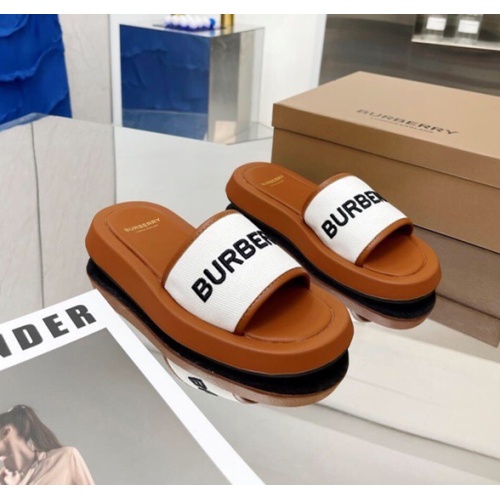 Replica Burberry Slippers For Women #1081852 $68.00 USD for Wholesale