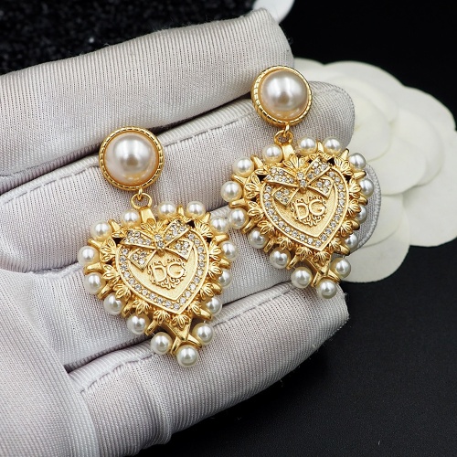 Replica Dolce & Gabbana D&G Earrings For Women #1082413 $29.00 USD for Wholesale