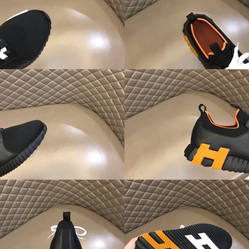 Replica Hermes Casual Shoes For Men #1082723 $80.00 USD for Wholesale
