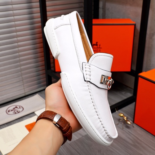 Replica Hermes Casual Shoes For Men #1082743 $92.00 USD for Wholesale