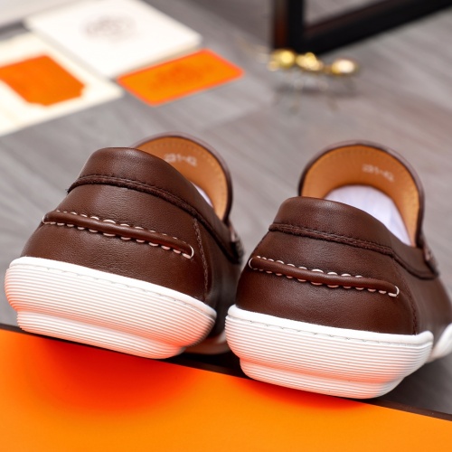 Replica Hermes Casual Shoes For Men #1082745 $92.00 USD for Wholesale