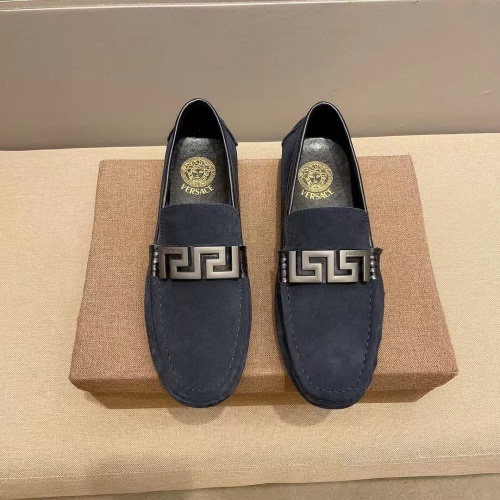 Replica Versace Leather Shoes For Men #1082773 $68.00 USD for Wholesale
