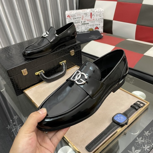 Replica Dolce & Gabbana D&G Leather Shoes For Men #1082778 $100.00 USD for Wholesale