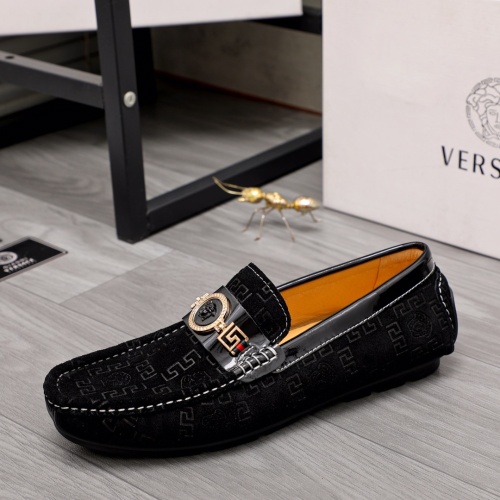 Replica Versace Leather Shoes For Men #1082843 $68.00 USD for Wholesale