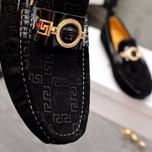 Replica Versace Leather Shoes For Men #1082843 $68.00 USD for Wholesale