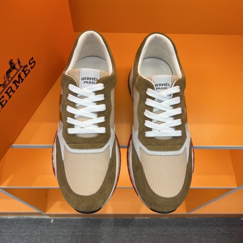 Replica Hermes Casual Shoes For Men #1082865 $80.00 USD for Wholesale