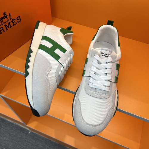 Replica Hermes Casual Shoes For Men #1082874 $80.00 USD for Wholesale