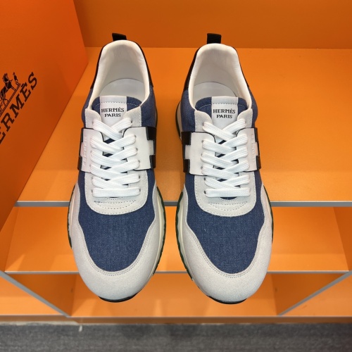 Replica Hermes Casual Shoes For Men #1082875 $80.00 USD for Wholesale