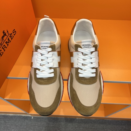 Replica Hermes Casual Shoes For Men #1082877 $80.00 USD for Wholesale