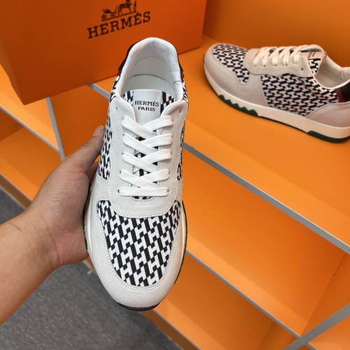 Replica Hermes Casual Shoes For Men #1082899 $80.00 USD for Wholesale