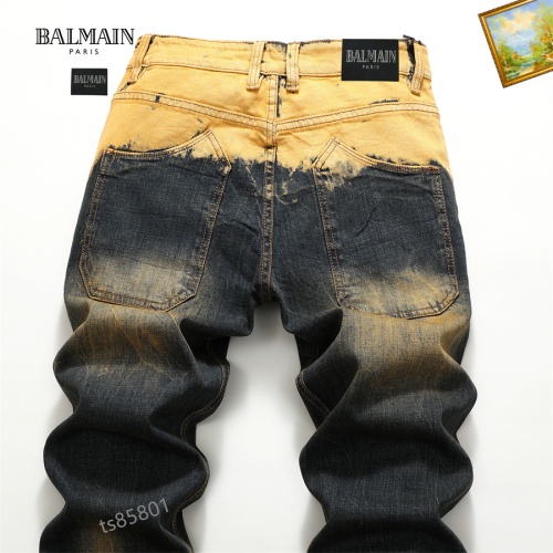 Replica Balmain Jeans For Men #1083300 $48.00 USD for Wholesale
