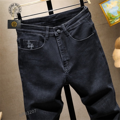 Replica Chrome Hearts Jeans For Men #1083311 $48.00 USD for Wholesale