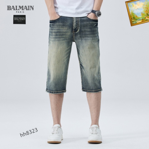 Replica Balmain Jeans For Men #1083360 $40.00 USD for Wholesale