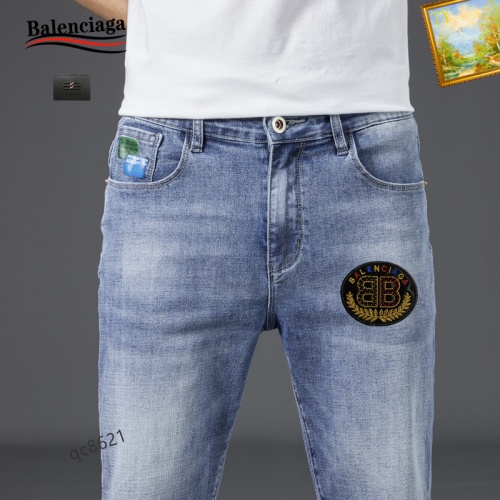 Replica Balenciaga Jeans For Men #1083390 $40.00 USD for Wholesale