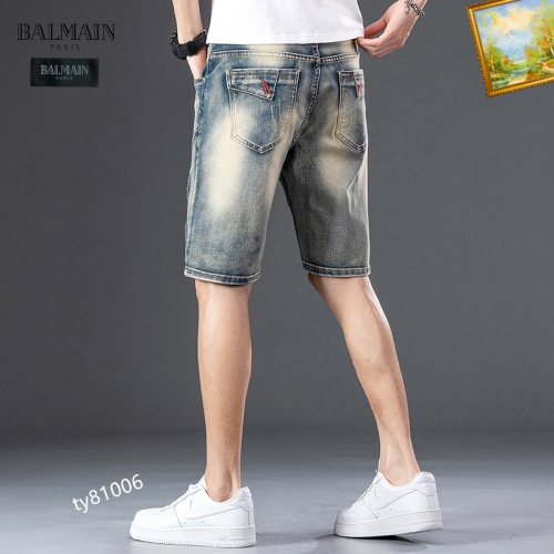 Replica Balmain Jeans For Men #1083396 $40.00 USD for Wholesale
