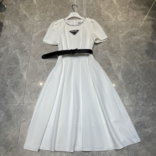 Prada Dresses Short Sleeved For Women #1083590
