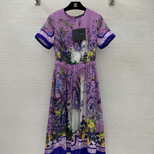 Dolce & Gabbana Dresses Short Sleeved For Women #1083620