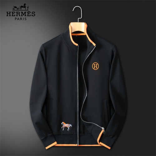 Replica Hermes Tracksuits Long Sleeved For Men #1083673 $92.00 USD for Wholesale