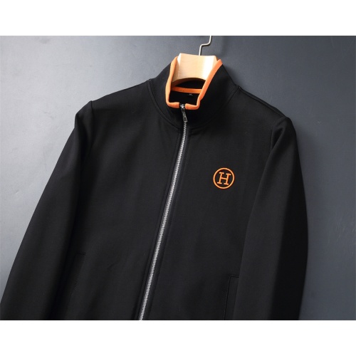 Replica Hermes Tracksuits Long Sleeved For Men #1083673 $92.00 USD for Wholesale