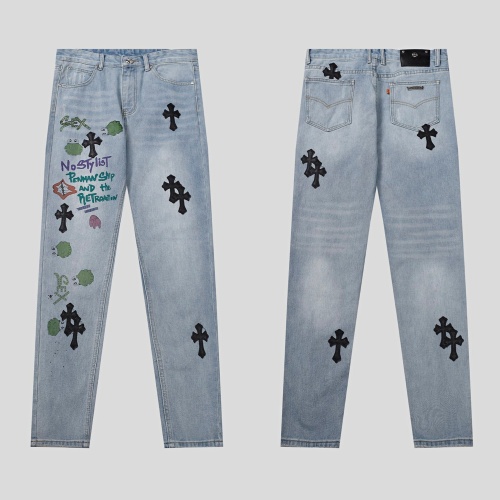 Chrome Hearts Jeans For Men 1083772 48.00 USD, Wholesale Replica