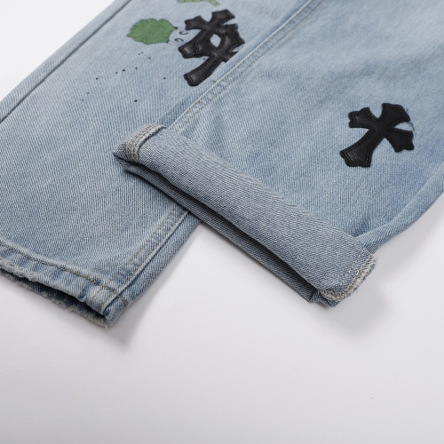 Replica Chrome Hearts Jeans For Men #1083772 $48.00 USD for Wholesale