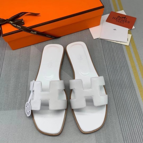 Replica Hermes Slippers For Women #1084066 $82.00 USD for Wholesale