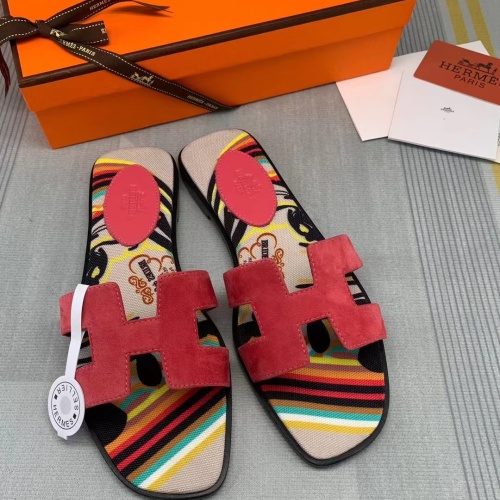 Replica Hermes Slippers For Women #1084107 $82.00 USD for Wholesale