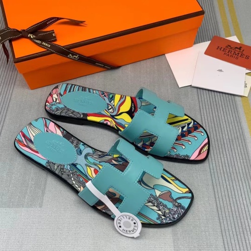 Replica Hermes Slippers For Women #1084109 $82.00 USD for Wholesale