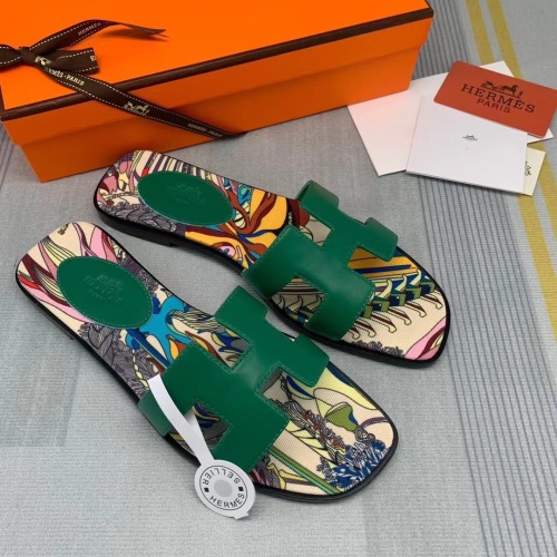 Replica Hermes Slippers For Women #1084110 $82.00 USD for Wholesale