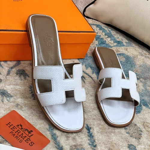 Replica Hermes Slippers For Women #1084357 $64.00 USD for Wholesale