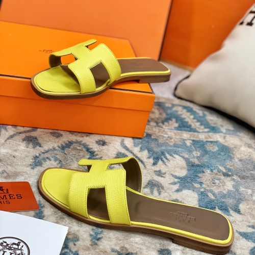 Replica Hermes Slippers For Women #1084361 $64.00 USD for Wholesale