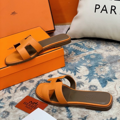 Replica Hermes Slippers For Women #1084362 $64.00 USD for Wholesale