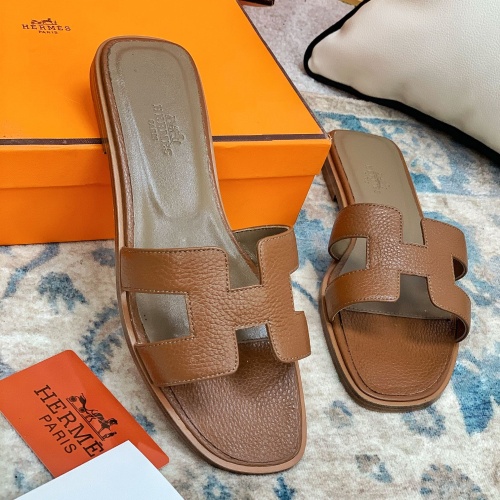 Replica Hermes Slippers For Women #1084364 $64.00 USD for Wholesale