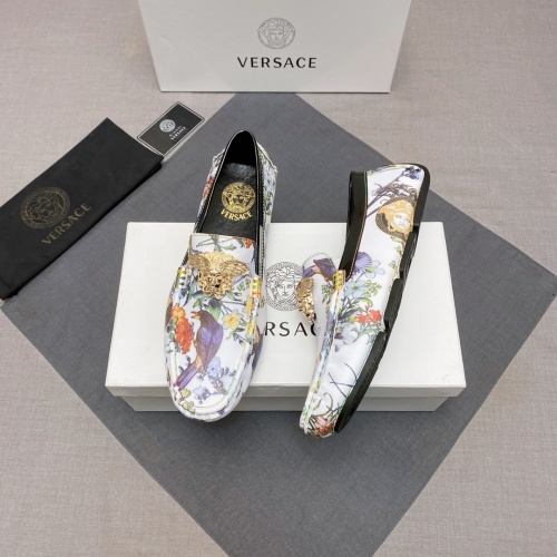 Versace Leather Shoes For Men #1084388 $88.00 USD, Wholesale Replica Versace Leather Shoes