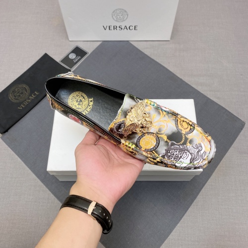 Replica Versace Leather Shoes For Men #1084389 $88.00 USD for Wholesale