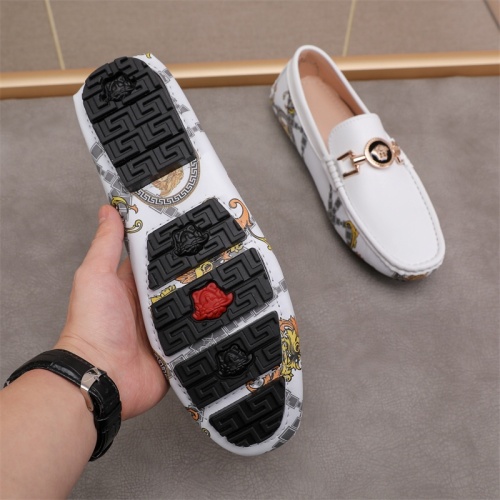 Replica Versace Leather Shoes For Men #1084437 $72.00 USD for Wholesale