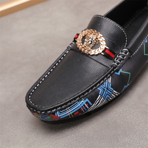 Replica Versace Leather Shoes For Men #1084444 $72.00 USD for Wholesale