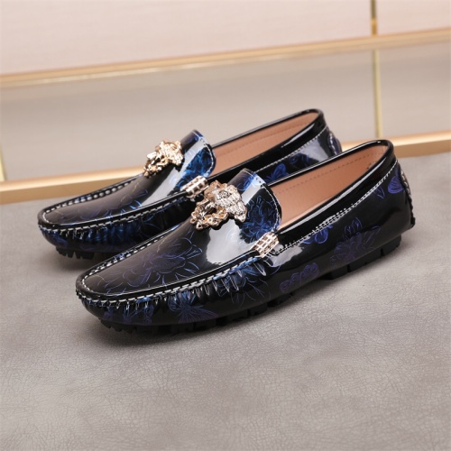Replica Versace Leather Shoes For Men #1084446 $72.00 USD for Wholesale