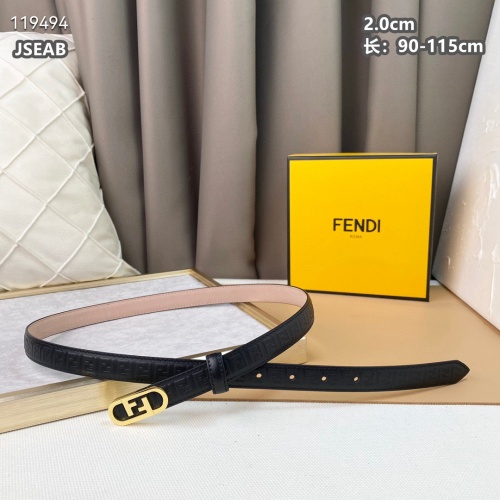 Replica Fendi AAA Quality Belts For Women #1084465 $48.00 USD for Wholesale