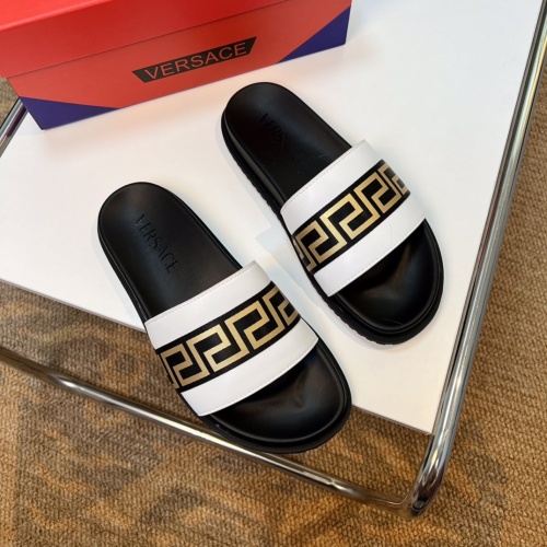 Replica Versace Slippers For Men #1084664 $56.00 USD for Wholesale