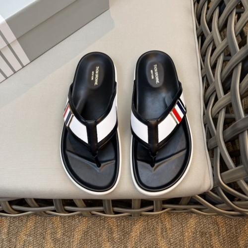 Replica Thom Browne Slippers For Men #1084771 $64.00 USD for Wholesale